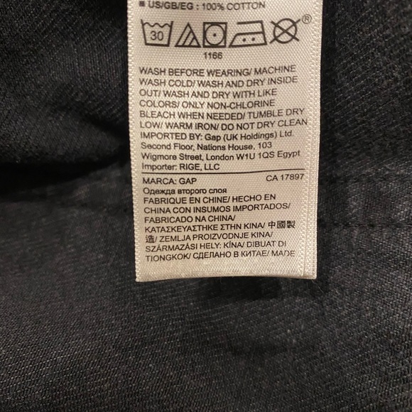 Gap Vintage Straight 100% cotton black jeans Size 28 - Picture 5 of 5